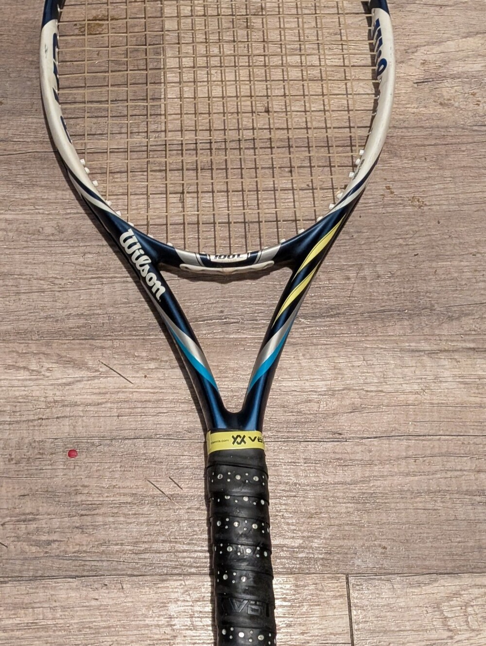 Wilson Juice100 Adult Tennis Raquet With "Head" Strapped Cover/Carrying. Case